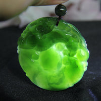 Jade PI Harmony Ruyi Cloud Dragon Pendant #1156