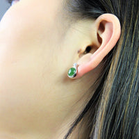 10mm Classic Jade Earrings #1075