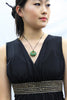 Canadian Jade Twist Pendant Necklace #1112