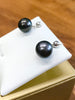 Tahitian Saltwater Cultured Pearl Earrings #1612