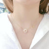 18k White Jade PI Harmony Pendant #1751