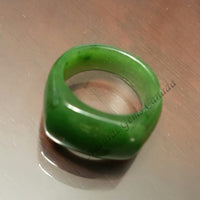 Saddle Top Band Jade Ring#1915